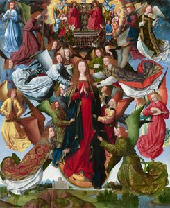 Maria, himmelens dronning av Master of the Saint Lucy Legend