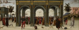 Historien om Griselda. Del II: Eksil, ca. 1490-1495 av Master of the Story of Griselda