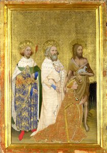 Richard II av England med sine skytshelgener (det venstre innvendige panelet til Wilton Diptych) av Master of the Wilton Diptych