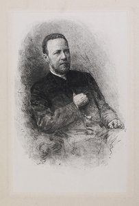 Portrett av historikeren og journalisten Sergey Nikolayevich Shubinsky 1834-1913, 1900-tallet av Mate