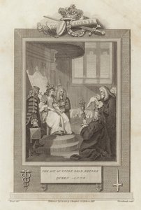 The Act of Union lest før dronning Anne av Mather Brown