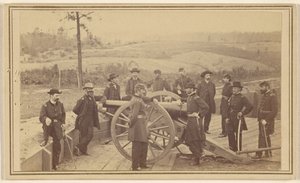 General Sherman og hans stab før Atlanta, 19. juli 1864 av Mathew B. Brady