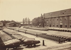 Motiver fra marinens artilleriverft, Washington, D.C., juni av Mathew B. Brady