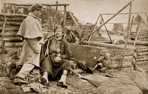En såret Zouave, 1861-65 av Mathew B. Brady