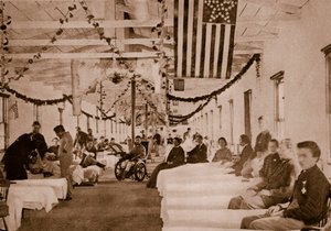 Army Hospital nær Washington, D.C., 1861-65 av Mathew B. Brady