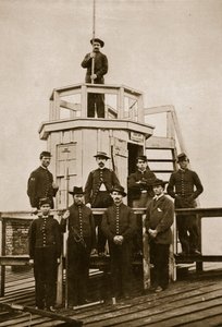 Central Signal Station, Washington, DC, 1861-65 (sepia-bilde) av Mathew B. Brady