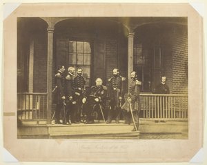Generalløytnant Scott, sjef for den amerikanske hæren og staben av Mathew Brady