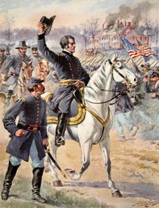Generalmajor Hooker i slaget ved Chancellorsville, Virginia, 3. mai 1863 av Mathew B. Brady