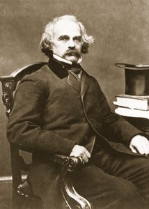 Nathaniel Hawthorne (fotogravyr) av Mathew B. Brady