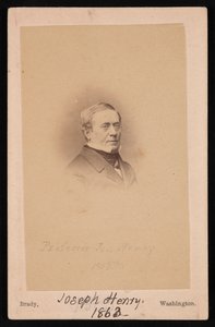 Portrett av Joseph Henry 1797-1878, 1863. av Mathew Brady