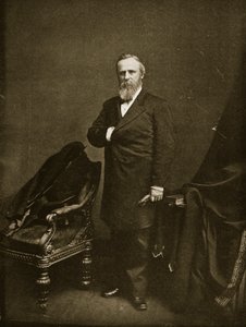 Rutherford B. Hayes før han ble innsatt som president, 1877 av Mathew B. Brady