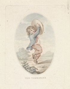 Gutt med tamburin The Tamborine (tittel på objekt) av Mathias de Sallieth