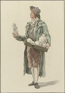 Gateselger med gipsfigurer av Mathias de Sallieth