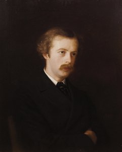 Portrett av poeten Arthur Symons 1865-1945, 1898. av Mathilde de La Tour Comtesse
