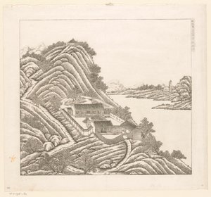 Utsikt over en del av det keiserlige sommerpalasset i Chengde (Jehol) i Kina av Matteo Ripa