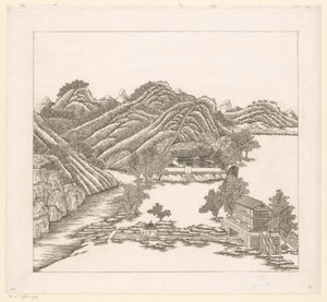 Utsikt over en del av det keiserlige sommerpalasset i Chengde (Jehol) i Kina av Matteo Ripa
