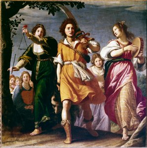 The Triumph of David (olje på lerret