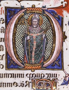 Saint Ambrose - (miniatyr, ca. 1492-1523)