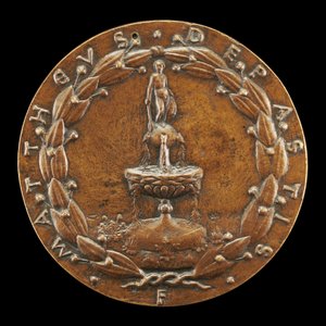 Fontene overbygd av en naken mannsfigur [omvendt], ca. 1446.