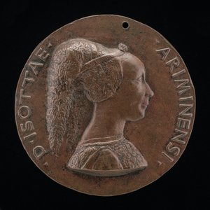 Isotta degli Atti, 14321433-1474, elskerinne 1446, deretter kone etter 1453, av Sigismondo Malatesta [obv
