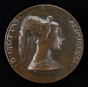 Isotta degli Atti, 14321433-1474, elskerinne 1446, deretter kone etter 1453, av Sigismondo Malatesta [obv