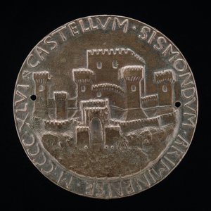 Slottet i Rimini [revers], 1446. av Matteo di Andrea de Pasti