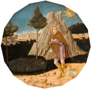 Engel som vises for Joachim, 1500.