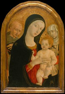 Madonna og barn med de hellige Frans og Katarina av Siena, ca 1476-80.