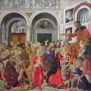 The Massacre of the Innocents (olje på panel)