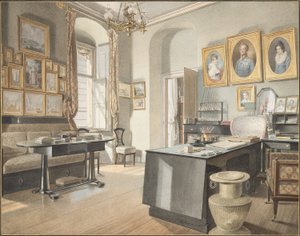 Et studieinteriør ved St. Polten av Matthäus Kern