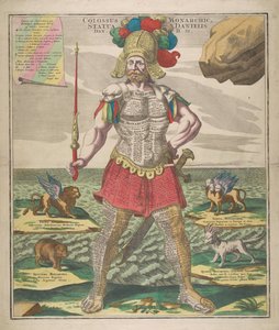Colossus Monarchic Statue av Daniel, 1730. av Matthaeus Seutter