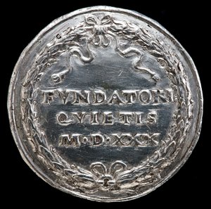 Inskripsjon i en krans [revers], 1530. av Matthes Gebel