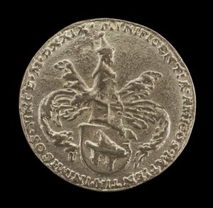 Shield of Arms, Crest and Mantling [revers], 1529.