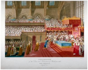 Kroningen av kong George IV, Westminster Hall, London, 1821 1824.