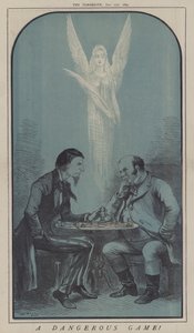 Et farlig spill! (farge litho) av Matthew