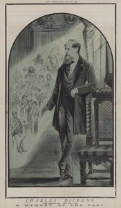 Charles Dickens (farge litho) av Matthew