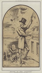 Death As the Avenger! (farge litho) av Matthew