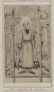 Ikke helt en helgen! (farge litho) av Matthew