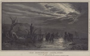 Våre arvelige lovgivere; eller, hva det kan komme til (farge litho) av Matthew