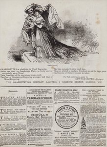 Annonseside (litho i farger) av Matthew