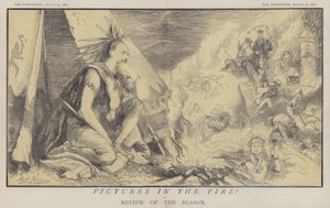 Bilder i ilden! (farge litho) av Matthew