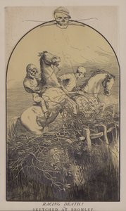 Racing Death! (farge litho) av Matthew