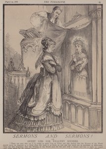 Prekener og prekener! eller, Sweet Lies for Wealthy Sinners (farge litho) av Matthew