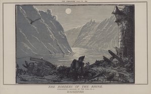 The Borders of the Rhine (farge litho) av Matthew