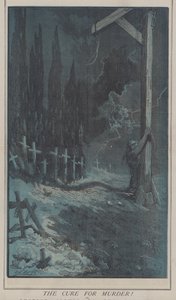 Kuren mot mord! eller, Justice Cling to the Gallows (farge litho) av Matthew