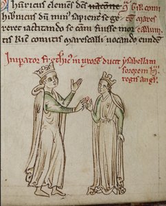 Frederick II og Isabella av England Fra Historia Anglorum, Chronica majora