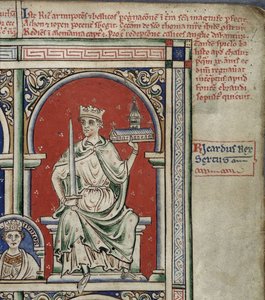 Richard I Løvehjerte fra Historia Anglorum, Chronica majora