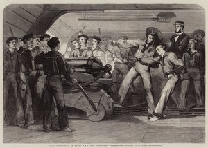 Marineinstruksjon om bord på HMS the Britannia, Portsmouth, Lessons in Gunnery av Matthew Somerville Morgan