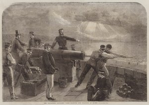 The Volunteer Artillery Corps lærer våpenpraksis ved Hythe av Matthew Somerville Morgan