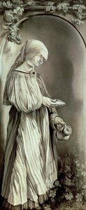 St. Elizabeth av Ungarn (1207-31) 1509 (grisaille) av Matthias (c.1480 1528) Grunewald